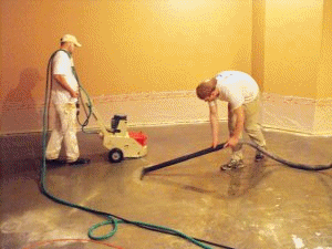 finishing a cement floor